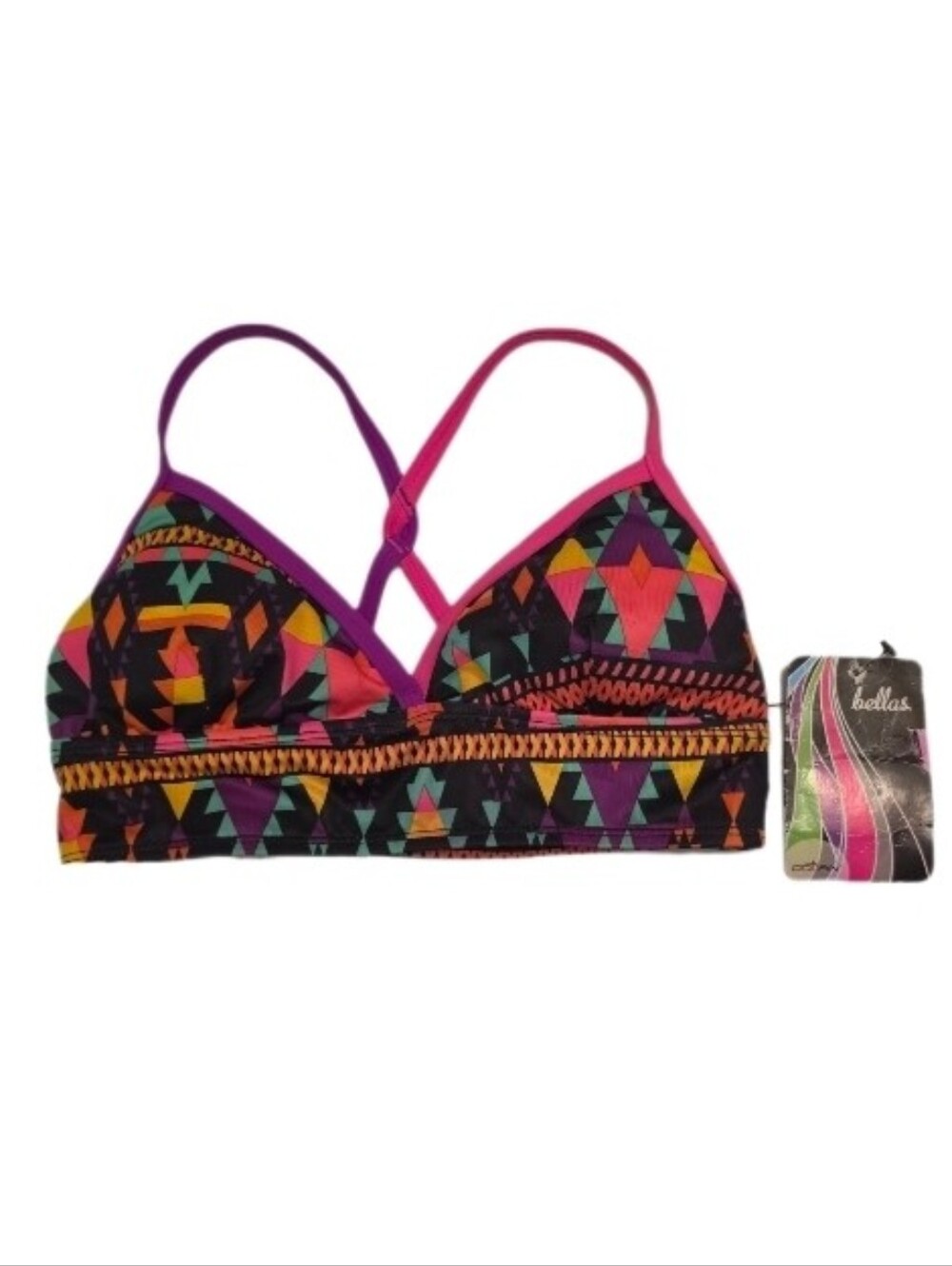 Dolfin Bikini Top Aztec Neon Pink Size S - Picture 2 of 11